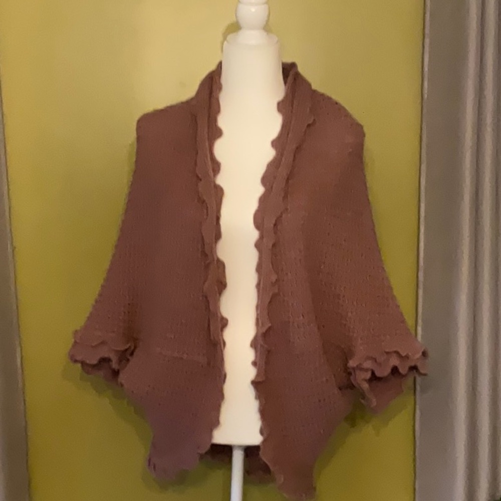 Cardigan-cocoon sweater XS